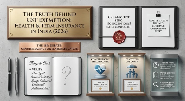 GST Exemption on Health and Term Insurance in India
