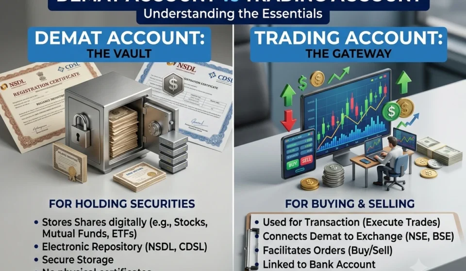 Demat Account vs Trading Account