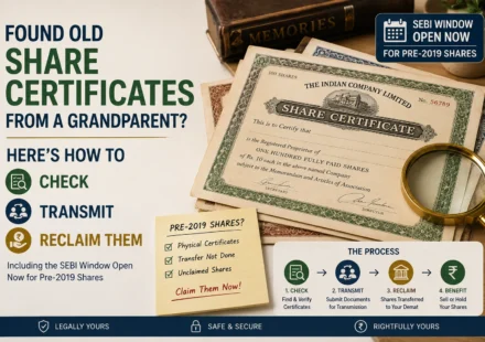 Grandparents' Old Share Certificate
