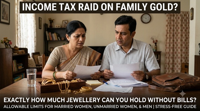 How Much Gold Can a Family Keep At Home without any proof