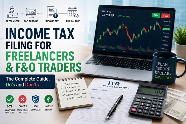 Income Tax Filing for Freelancers and F & O Traders