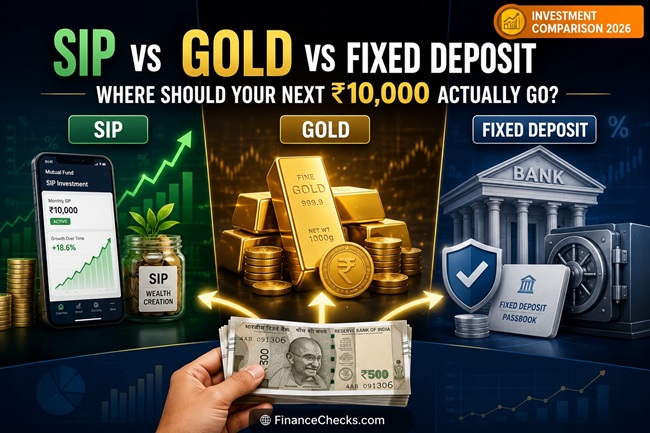 SIP vs Gold vs Fixed Deposit