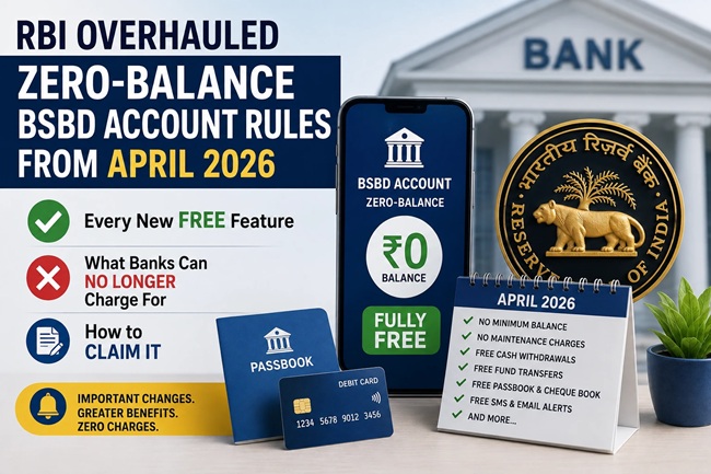 Zero Balance bank Account