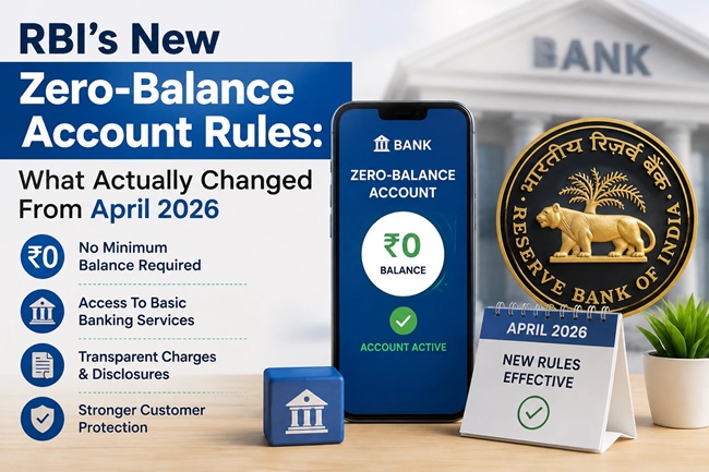 Zero Balance bank Account