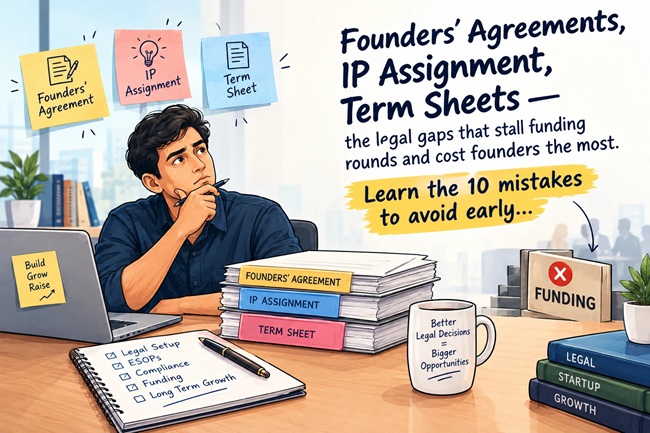10 Legal Mistakes First-Time Founders Make