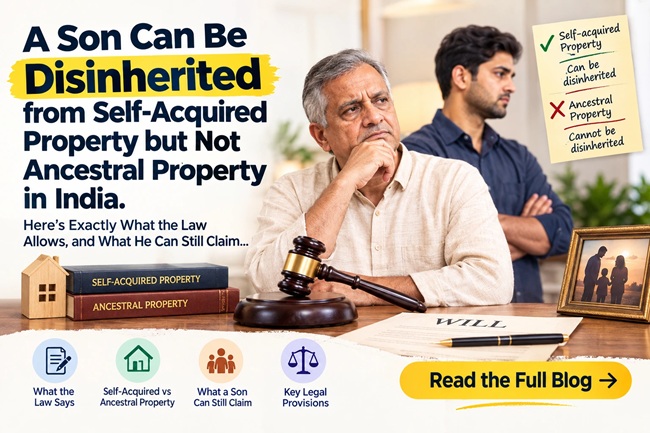 Can a son be legally disinherited
