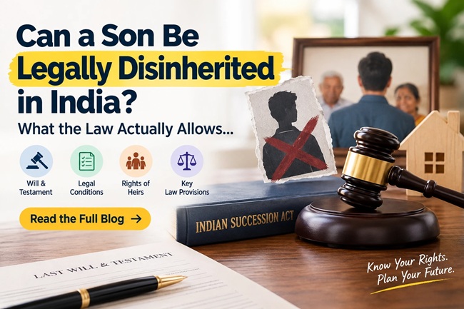 Can a son be legally disinherited 