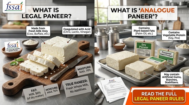 FSSAI Rule For Real vs Fake Paneer