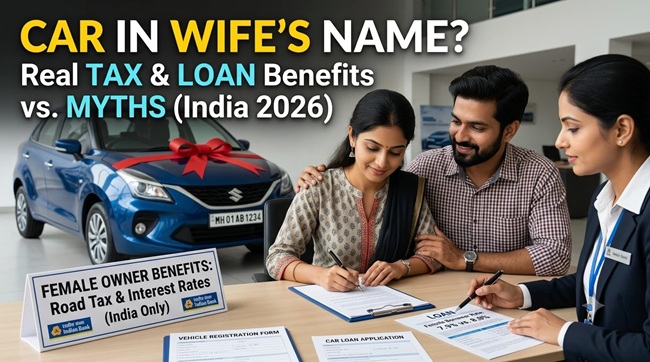 Financial Benefits Of Registering a car on wife name