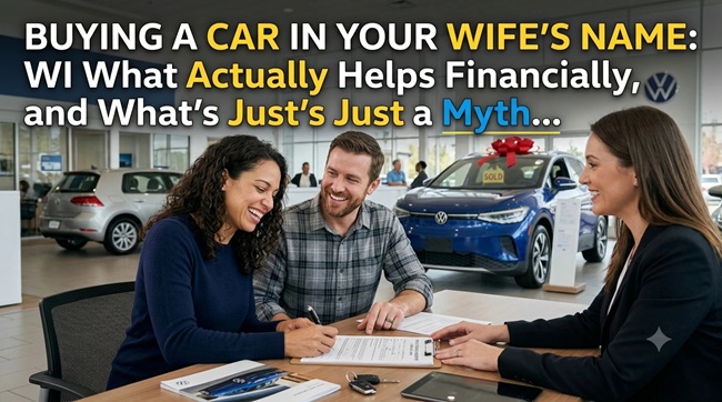 Financial Benefits Of Registering a car on wife name