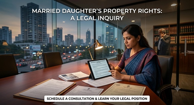 Married Daughter Legal Rights on Parents and In Laws Property