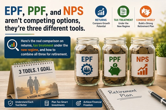 NPS vs EPF vs PPF