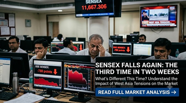Sensex Falls Again 