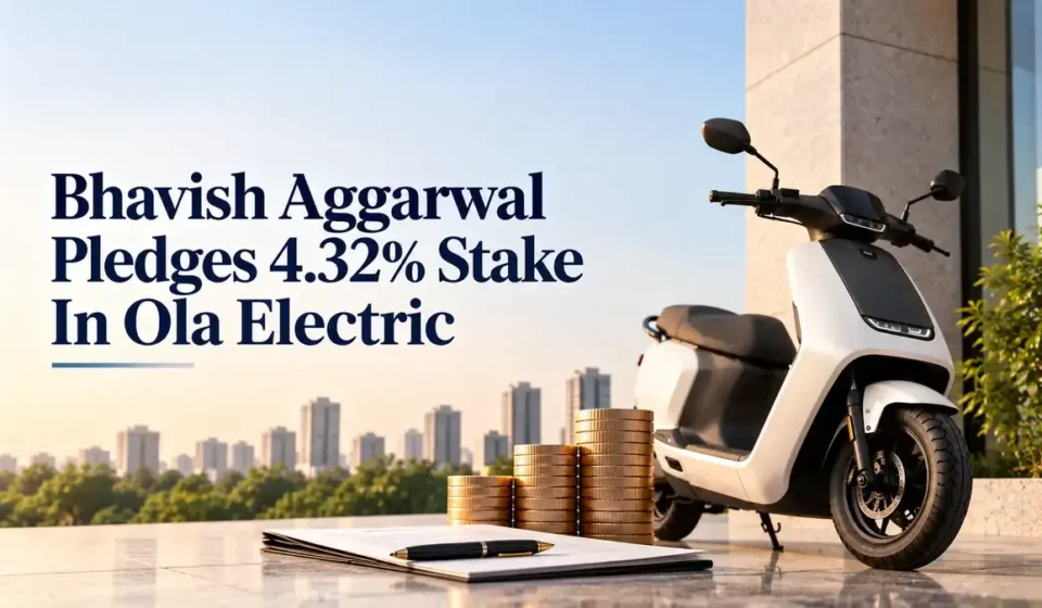 Bhavish Aggarwal Pledges 4.32% Ola Electric Stake To Fund Rights Issue Subscription