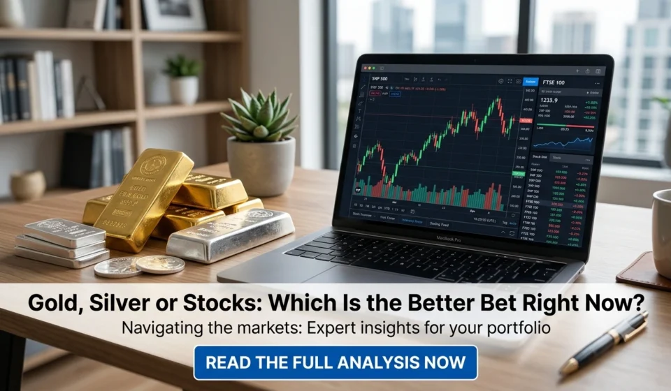 Should you move money into gold or silver amid the current market crash? Here's how gold, silver and stocks actually compare right now, and what to do.