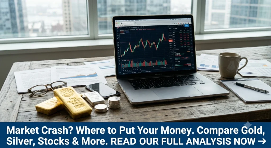 Should you move money into gold or silver amid the current market crash? Here's how gold, silver and stocks actually compare right now, and what to do.