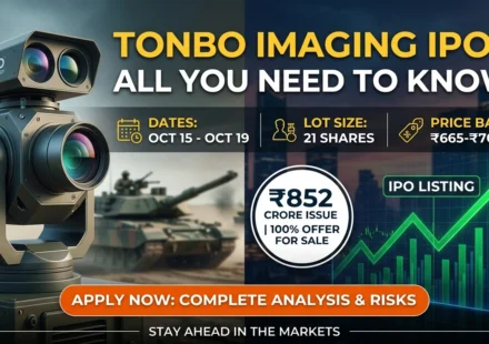 Tonbo Imaging's ₹852 crore IPO opens October 15 at ₹665 to ₹700. It is a 100% offer for sale. See dates, lot size, GMP, financials and risks before applying.