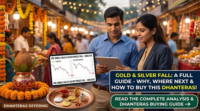 Gold and Silver Prices are falling before diwali