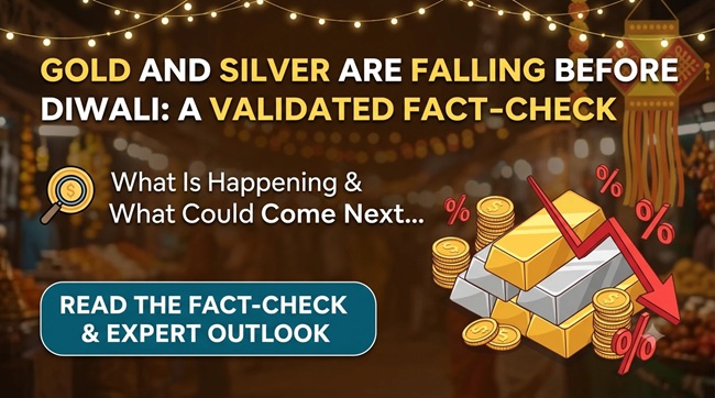 Gold and Silver Prices are falling before diwali