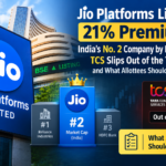 Jio Platforms listed at ₹1,358, up 21%, and became India's No. 2 company by market cap. See the rankings, GMP result and what allottees can do.