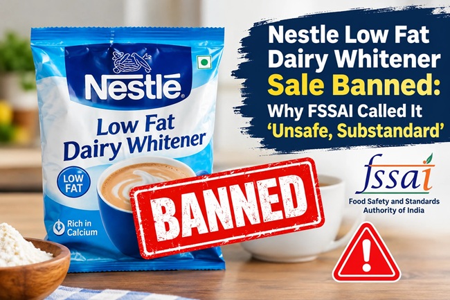 Nestlé Dairy Whitener Sale Banned