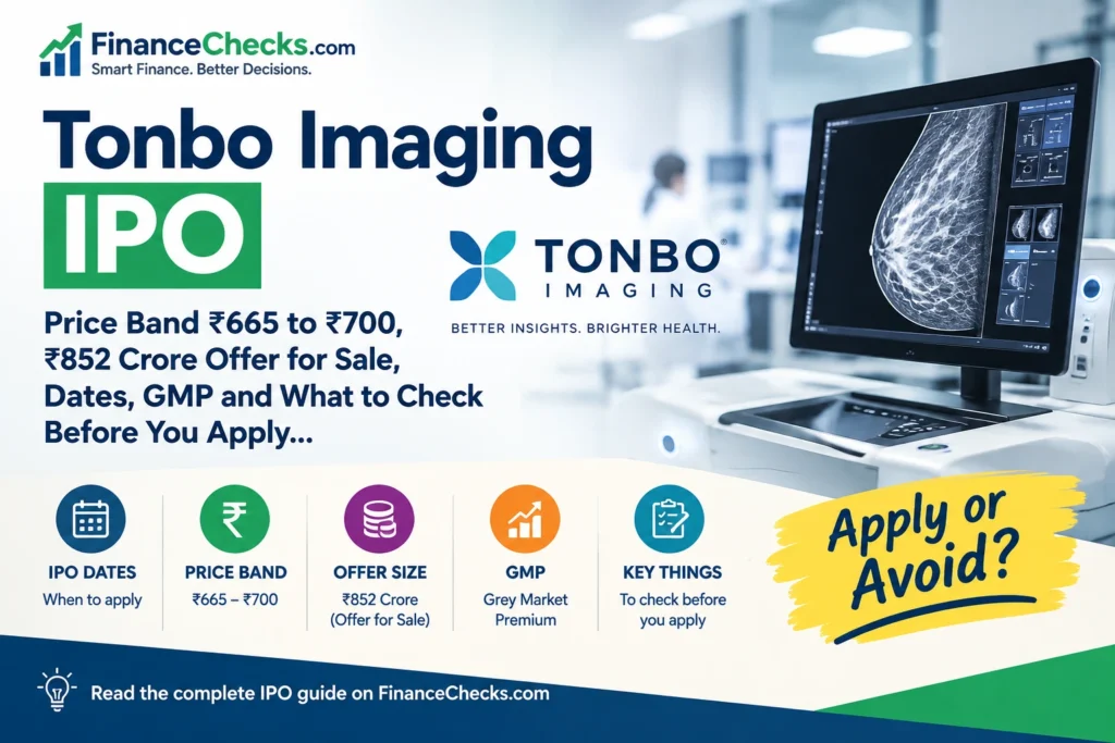 Tonbo Imaging's ₹852 crore IPO opens October 15 at ₹665 to ₹700. It is a 100% offer for sale. See dates, lot size, GMP, financials and risks before applying.