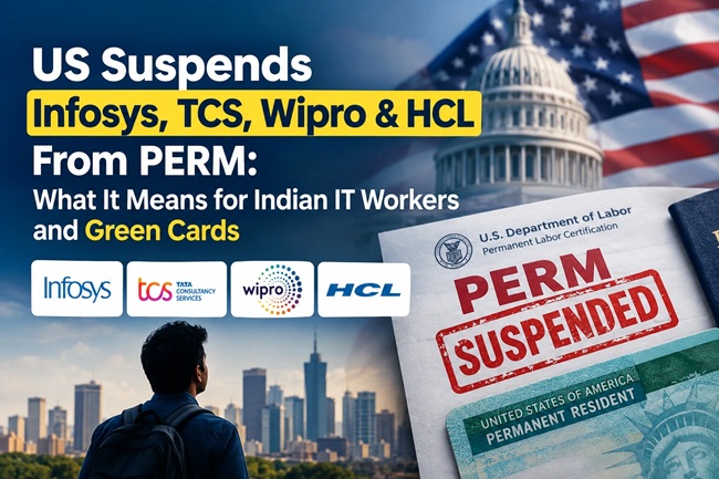 US Suspends PERM for Indian IT Workers
